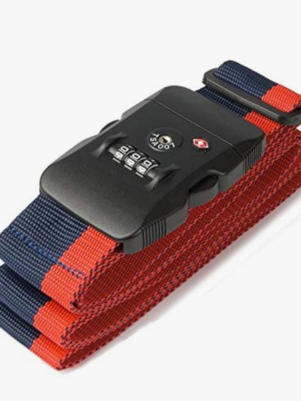 TSA Luggage Strap Approved 3-Dial Combo Lock Adjustable Suitcase Travel Belt